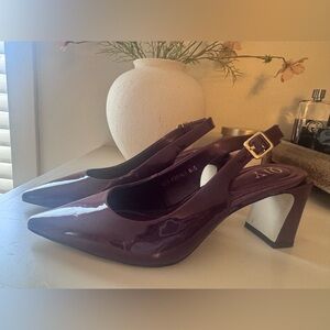 Merlot Slingback Heels